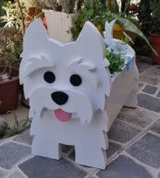 image-Cross-border independent station popular dog-planter pet dog flower pot potted garden home decoration ornaments