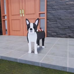 image-Cross-border independent station popular dog-planter pet dog flower pot potted garden home decoration ornaments
