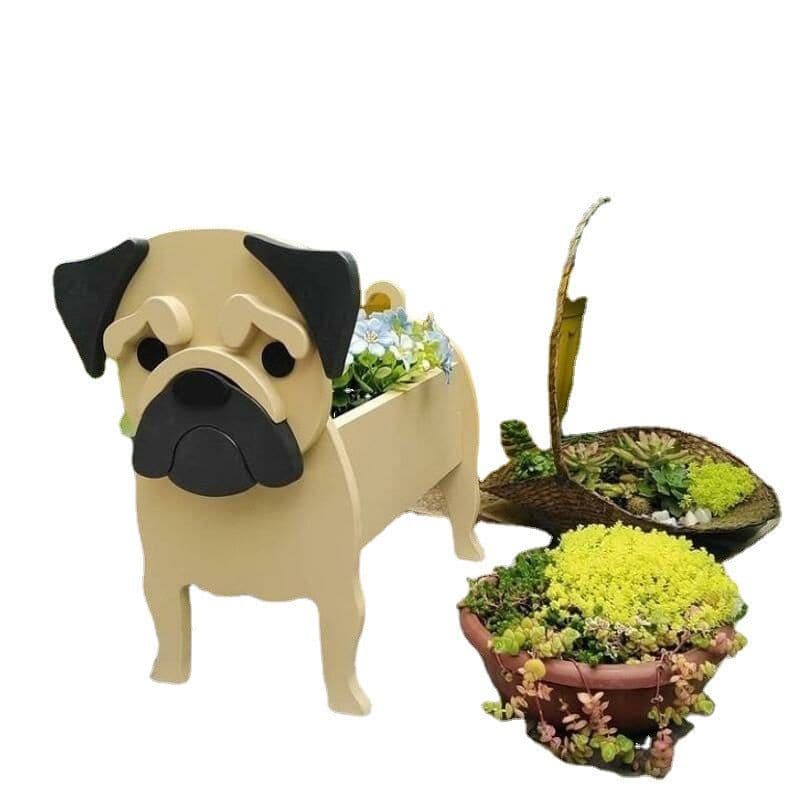 image-Cross-border independent station popular dog-planter pet dog flower pot potted garden home decoration ornaments