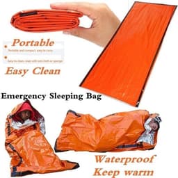 image-Outdoor Life Bivy Emergency Sleeping Bag Thermal Insulation Warm Waterproof Polyester Film Emergency Blanket Camping Lifesaving Equipment