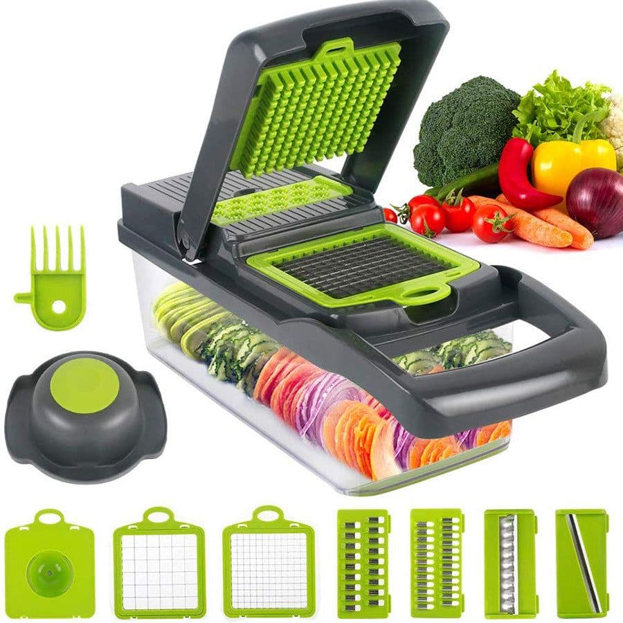 image-Vegetable cutting artifact multi-function diced potato shredded grater grater household potato slices kitchen grater