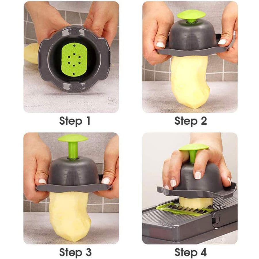 image-Vegetable cutting artifact multi-function diced potato shredded grater grater household potato slices kitchen grater