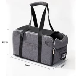 image-Pet central control car seat cushion Teddy kennel cat dog car seat cushion soft pillow pet bag
