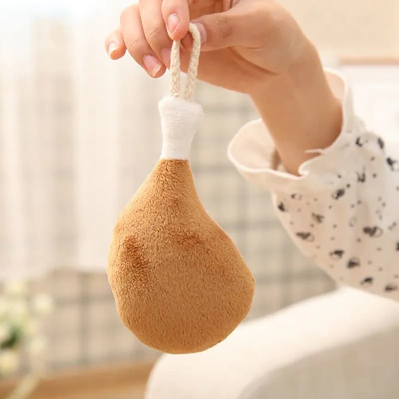 image-Creative toys big chicken legs pillow plush toy cartoon funny doll doll girls wholesale