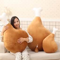 image-Creative toys big chicken legs pillow plush toy cartoon funny doll doll girls wholesale