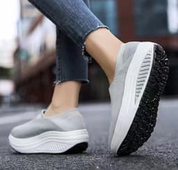 image-cross-border large size mother shoes single shoes sports shoes shoes nurse women's shoes thick bottom EVA bottom platform shoes