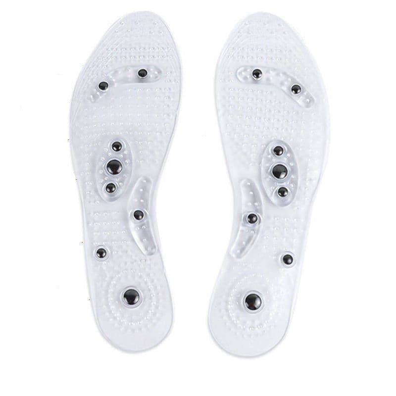 image-Amazon Transparent magnetic therapy insoles 8 magnets massage breathable health care magnetic iron insoles for men and women manufacturers