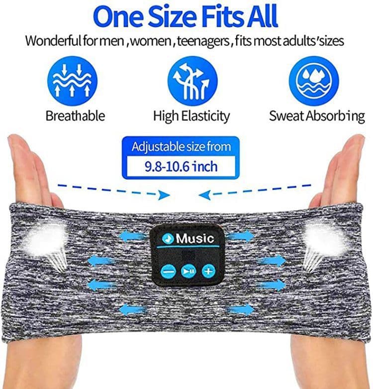 image-Factory supply wireless sports headband music headband bluetooth music headband sleep eye mask music hairband