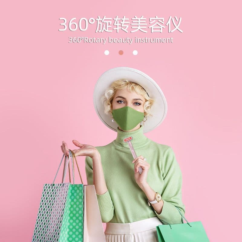 image-Tightening and pulling massager to reduce wrinkles, eye bags, beauty instrument, smart touch red light therapy, EMS skin rejuvenation and beauty instrument
