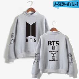 image-Cross-border new product 5420 high neck winter sweater hoodies