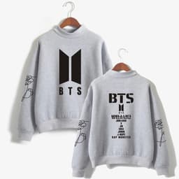 image-Cross-border new product 5420 high neck winter sweater hoodies