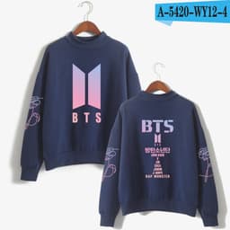 image-Cross-border new product 5420 high neck winter sweater hoodies