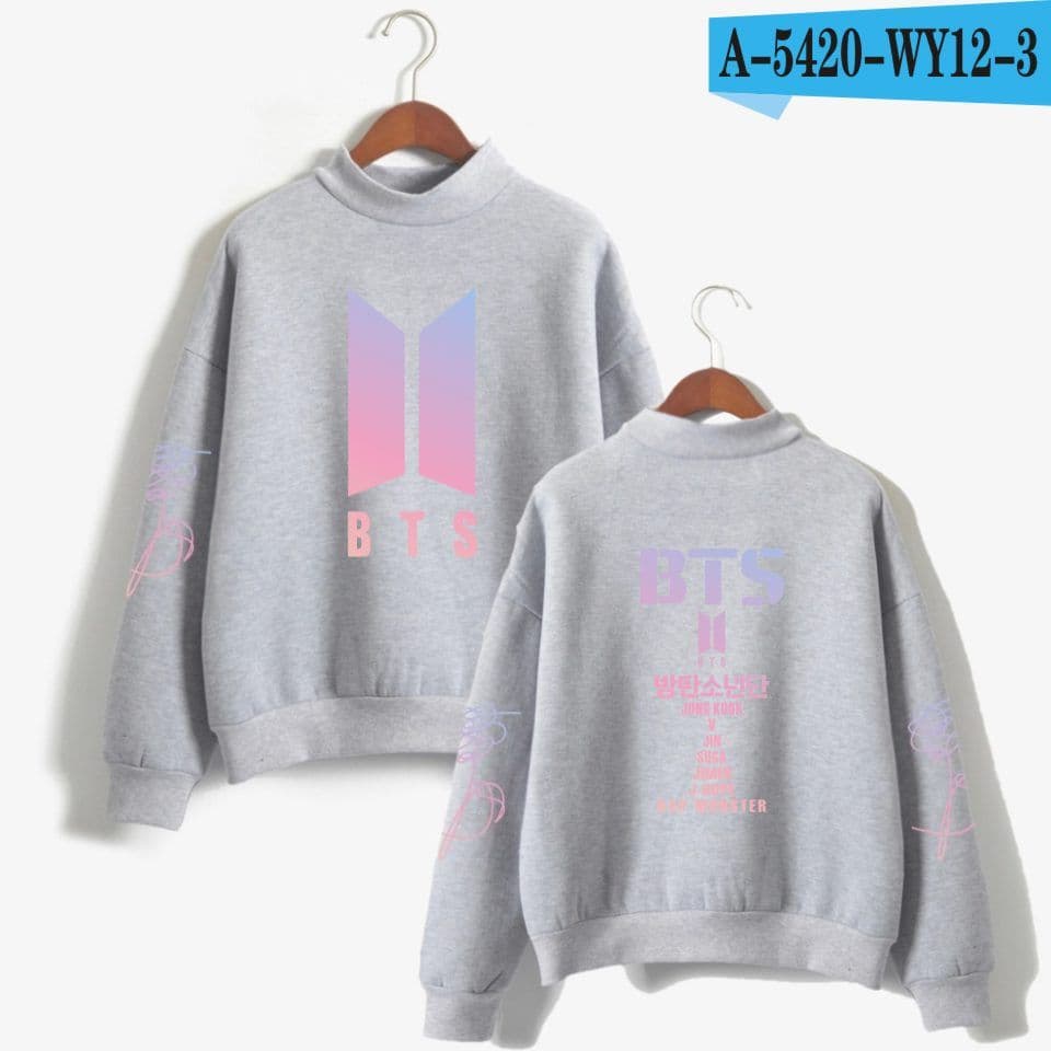 image-Cross-border new product 5420 high neck winter sweater hoodies
