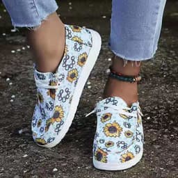 image-2022 Spring and Autumn Amazon Independent Station Foreign Trade Large Size Canvas Women's Single Shoes Canvas Casual Comfortable Lightweight Women's Shoes