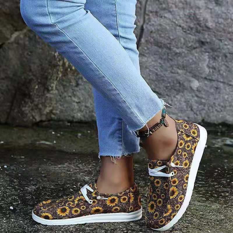 image-2022 Spring and Autumn Amazon Independent Station Foreign Trade Large Size Canvas Women's Single Shoes Canvas Casual Comfortable Lightweight Women's Shoes