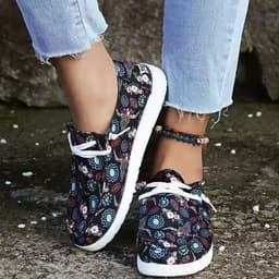 image-2022 Spring and Autumn Amazon Independent Station Foreign Trade Large Size Canvas Women's Single Shoes Canvas Casual Comfortable Lightweight Women's Shoes