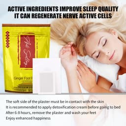 image-EELHOE Tongluo Foot Patch Shu Meridian Tongluo Sleep Health Ginger Disperse Wetness and Cold Body Care Patch