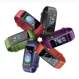 image-S5 bracelet body temperature blood pressure fitness heart rate meter step smart bracelet watch