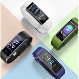 image-S5 bracelet body temperature blood pressure fitness heart rate meter step smart bracelet watch