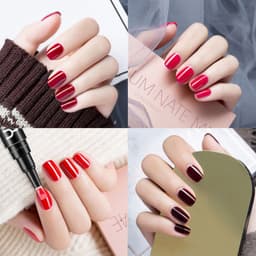 image-New nail art three-in-one one-step glue solid color nail polish glue cross-border UV manicure phototherapy pen primer-free glue