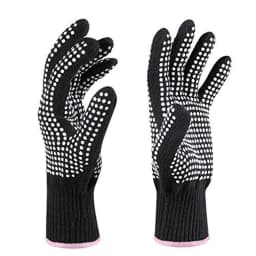 image-Hairdressing silicone dot beads heat insulation anti-scalding gloves 300 degrees perm curling stick curling hair straightener straight hair comb
