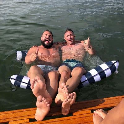 image-Adult water recliner sofa floating row adult swimming ring swimming pool inflatable floating bed floating pad swimming air bed