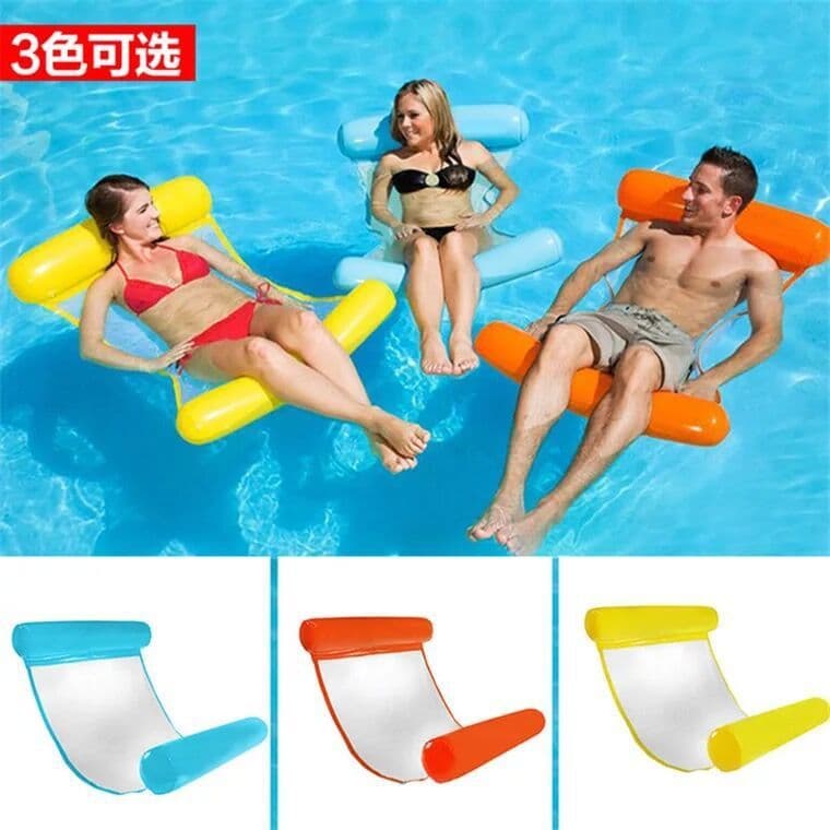 image-Adult water recliner sofa floating row adult swimming ring swimming pool inflatable floating bed floating pad swimming air bed