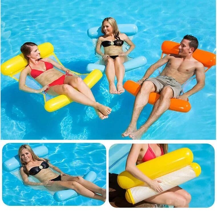 image-Adult water recliner sofa floating row adult swimming ring swimming pool inflatable floating bed floating pad swimming air bed