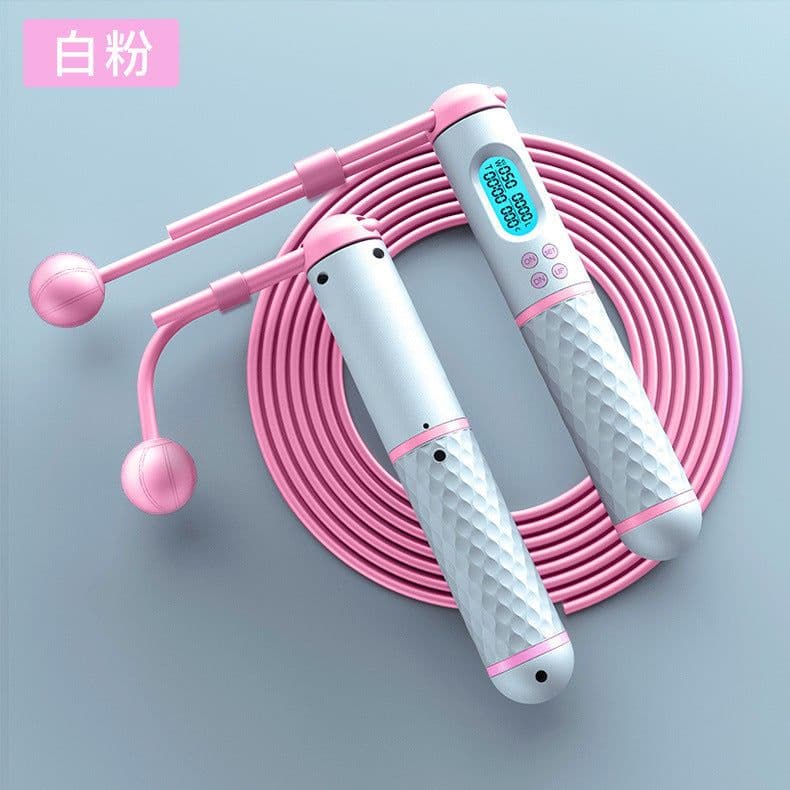 image-Smart Electronic Cordless Wire Rope Skipping Rope Racing Wire Counting Skipping Rope Exercise Weight Counting Skipping Rope Ropeless