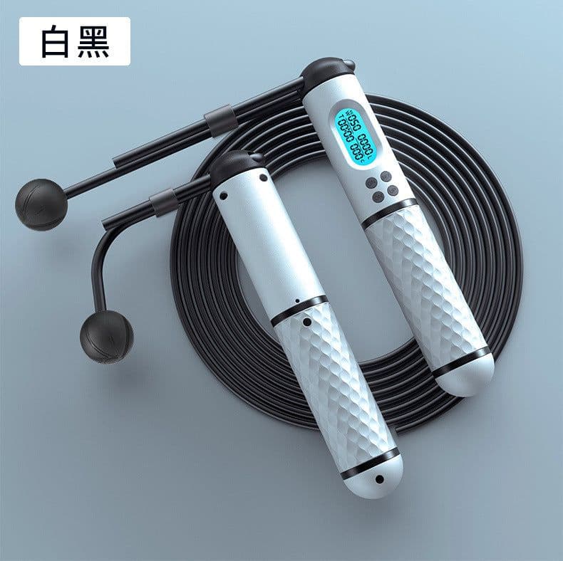 image-Smart Electronic Cordless Wire Rope Skipping Rope Racing Wire Counting Skipping Rope Exercise Weight Counting Skipping Rope Ropeless