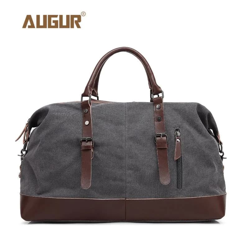 image-Cross-border Neutral Large Capacity Travel Bag Luggage Bag Casual Canvas Single Shoulder Messenger Travel Bag Handbag Dual Use