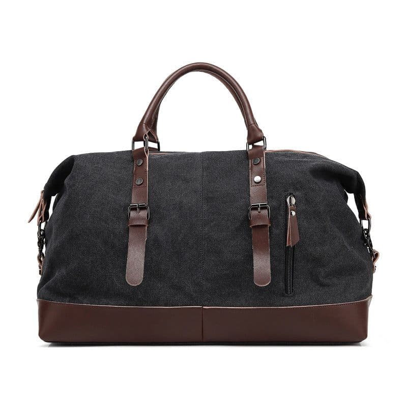 image-Cross-border Neutral Large Capacity Travel Bag Luggage Bag Casual Canvas Single Shoulder Messenger Travel Bag Handbag Dual Use