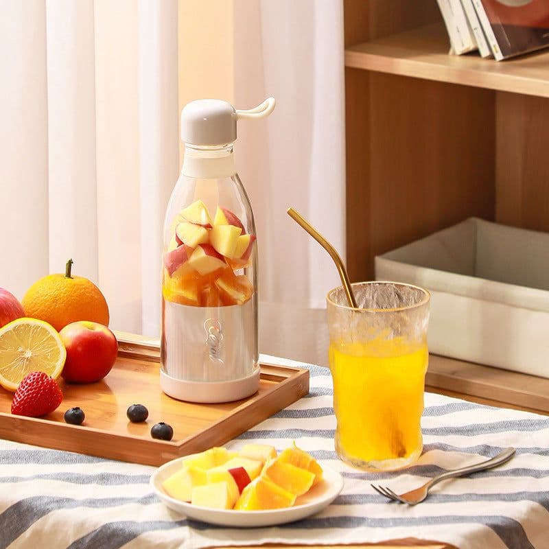 image-Juicing Cup Home Portable Multifunctional Student Outdoor USB Rechargeable Juicer Handheld Juicer Wholesale
