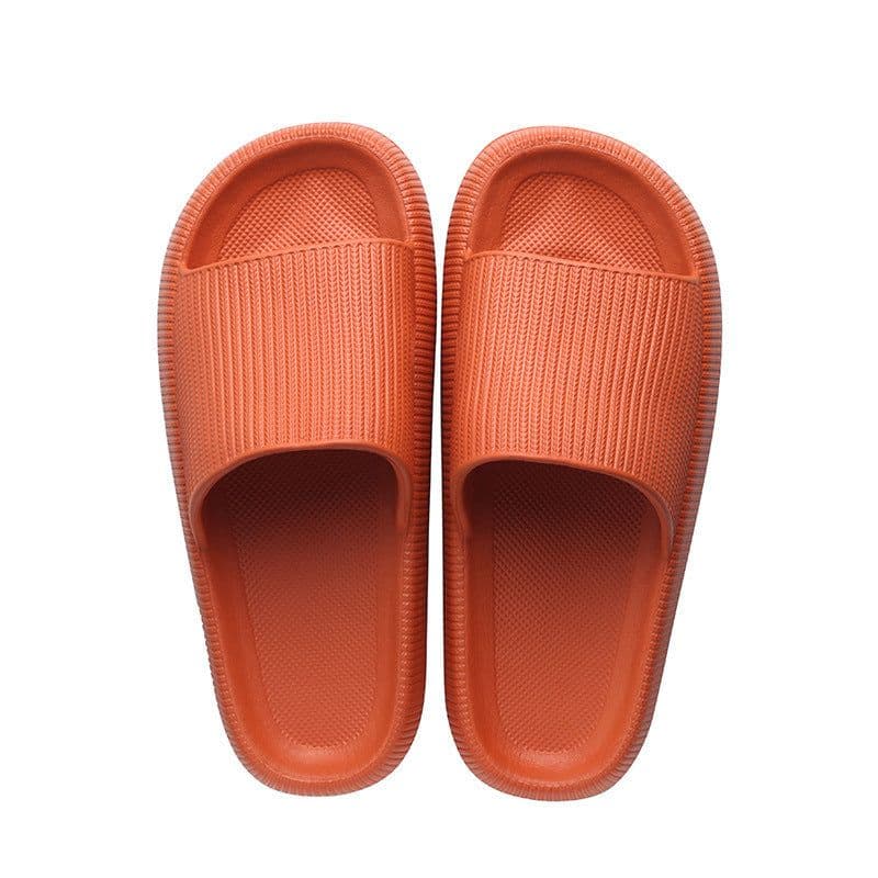 image-Wholesale spot cross-border home slippers thick bottom feces couple mute sandals and slippers men and women indoor bath slippers