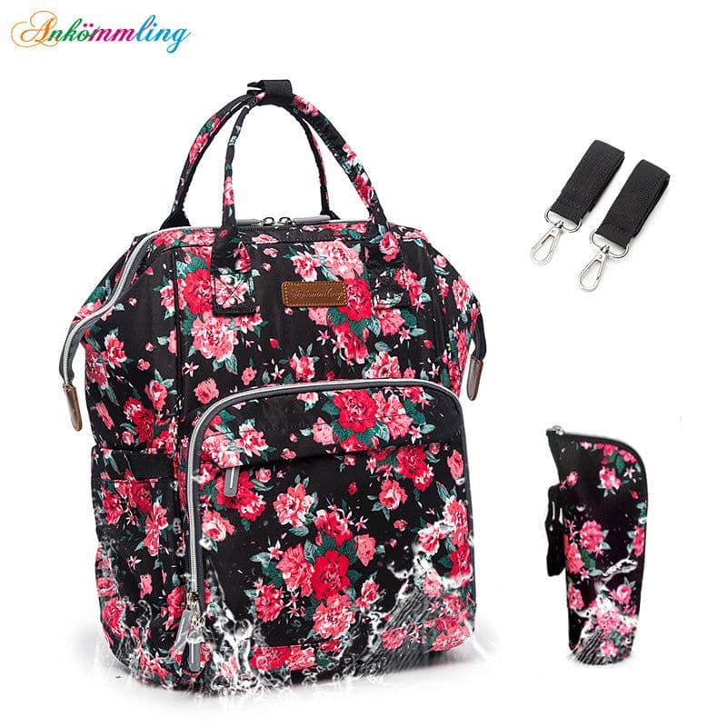 image-Mother bag manufacturers mother and baby bag large-capacity multi-functional fashion shoulders waterproof three-piece mother bag small