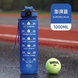 image-Cross-border explosion model gradient color frosted plastic cup outdoor large-capacity sports straw water cup time scale cup wholesale