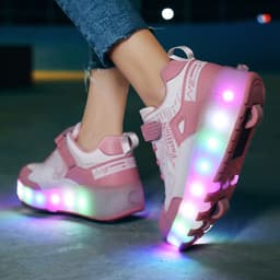 image-Manufacturers specialize in cross-border two-wheeled Heelys shoes for children, smooth roller shoes, boys and girls, skates, lights, wheel shoes