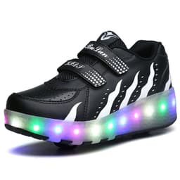 image-Manufacturers supply Heelys shoes spot wholesale boys and girls adult double roller skates LED lights shoes large quantity favorably