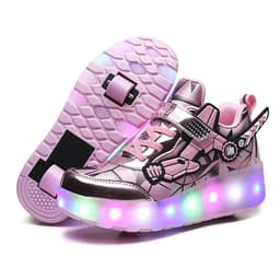 image-Specially for cross-border e-commerce two-wheeled walking shoes LED hair smooth roller shoes outdoor sports skates colorful roller shoes