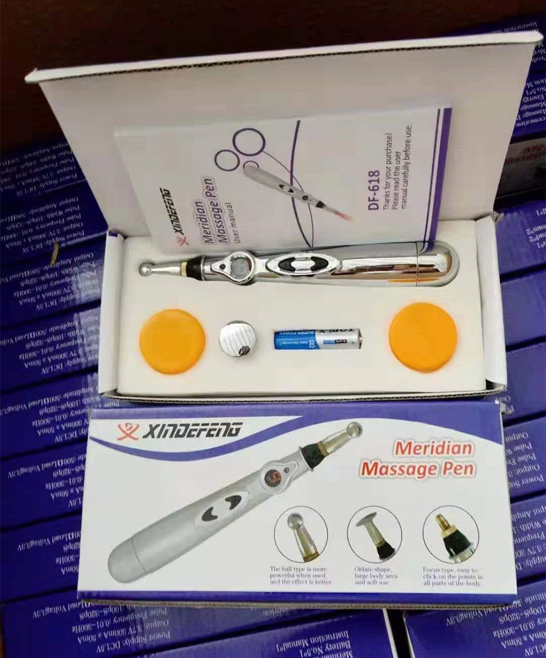image-Electronic acupuncture pen, acupoint pen, acupoint detection pen, energy meridian pen, massage pen, pricking, acupuncture, physiotherapy