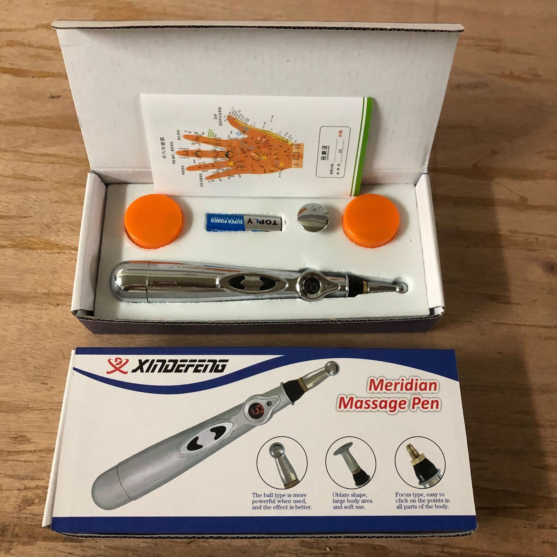 image-Electronic acupuncture pen, acupoint pen, acupoint detection pen, energy meridian pen, massage pen, pricking, acupuncture, physiotherapy