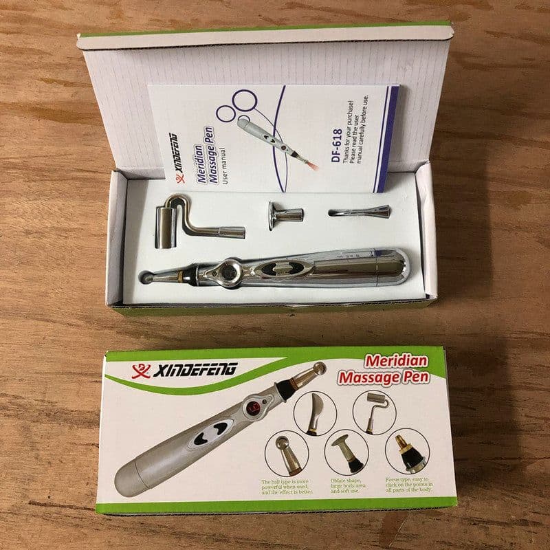 image-Electronic acupuncture pen, acupoint pen, acupoint detection pen, energy meridian pen, massage pen, pricking, acupuncture, physiotherapy