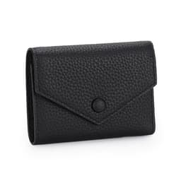 image-Leather wallet women's short simple folding tri-fold first layer cowhide wallet Japanese and Korean fashion new envelope coin purse