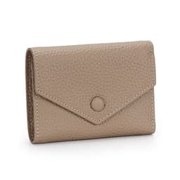 image-Leather wallet women's short simple folding tri-fold first layer cowhide wallet Japanese and Korean fashion new envelope coin purse