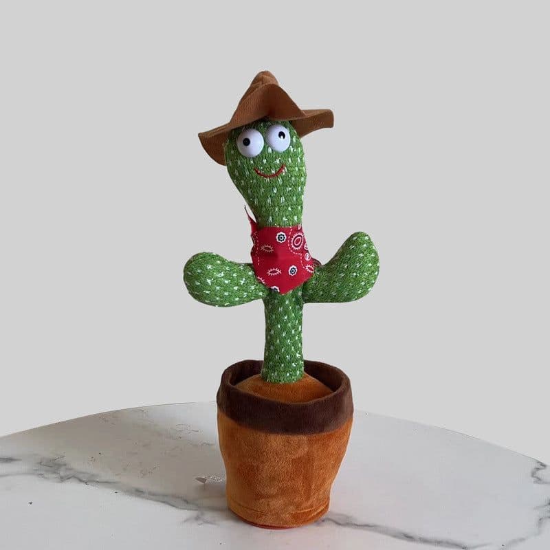 image-Toy wholesale cactus can twist, sing and dance sand sculpture electric cactus creative vibrato with the same style