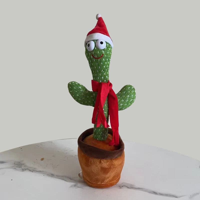 image-Toy wholesale cactus can twist, sing and dance sand sculpture electric cactus creative vibrato with the same style