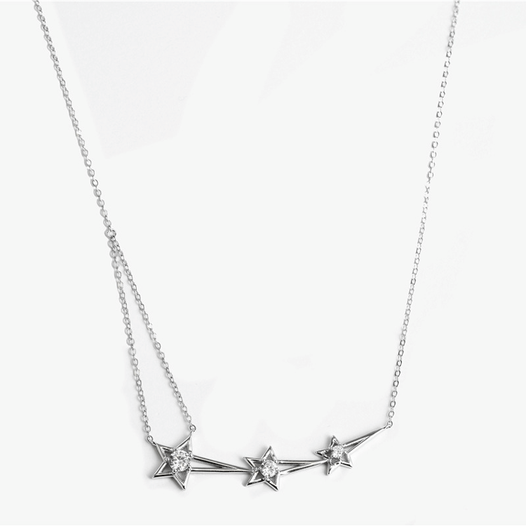 image-Meteor Garden same style Shancai Shenyue same necklace S925 sterling silver meteor pendant fashion women's collarbone necklace