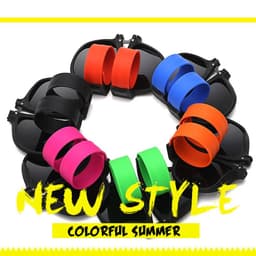 image-KDEAM new peculiar bracelet design polarized folding sunglasses dazzling true film outdoor riding glasses KD825