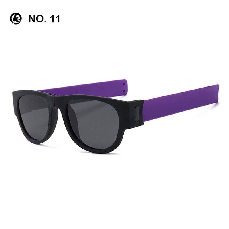 image-KDEAM new peculiar bracelet design polarized folding sunglasses dazzling true film outdoor riding glasses KD825