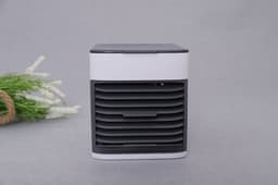 image-Cross-border foreign trade portable mini air cooler usb small fan second generation air conditioner fan water cooling fan desktop fan